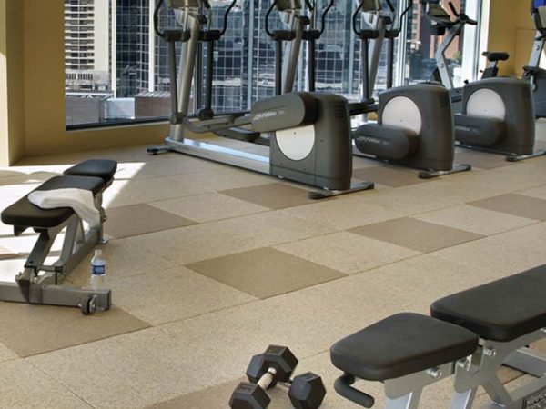 Fitness Room Rubber Flooring Installation